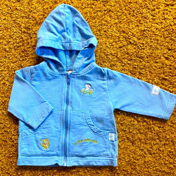 VTG McBaby Zip-Up Hoodie with Pockets and Embroidery. 0-3 mo - Picture 1 of 9